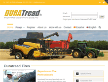 Tablet Screenshot of duratread.com